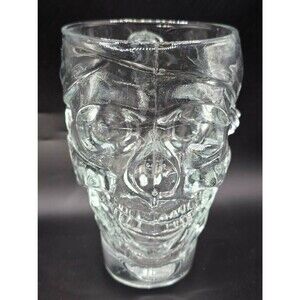 Heavy Glass Skull Mug 30 Ounces Clear Luminarc
